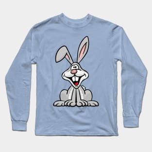 Silly Bunny Rabbit Cartoon Long Sleeve T-Shirt